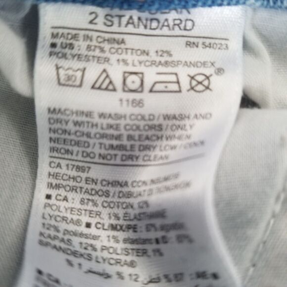 Old Navy Denim Jean Shorts Womens Size 2 Cuffed Rolled Stretch Distressed - Picture 7 of 7